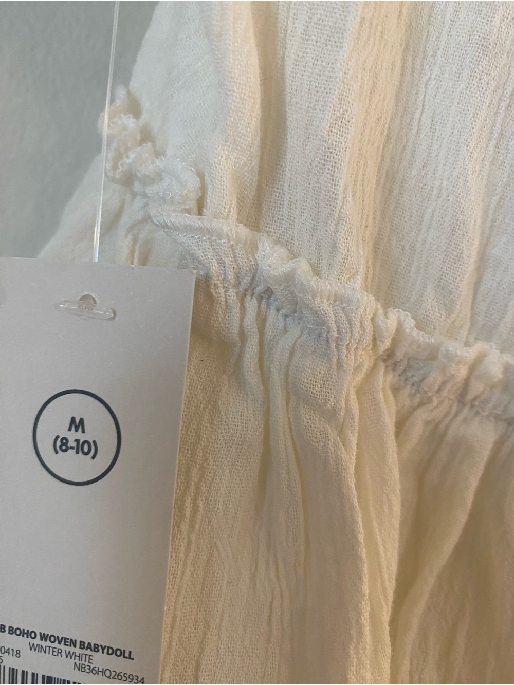 White Ruffled Tie-Back Blouse - Picture 4 of 4